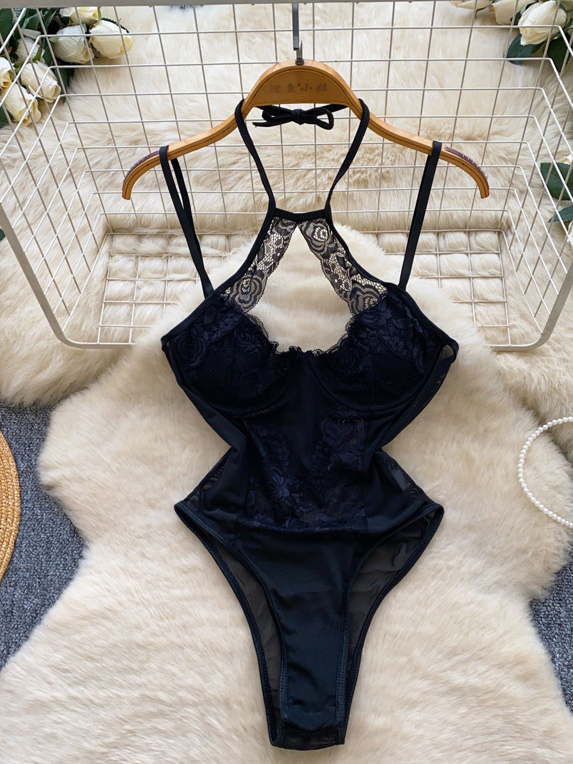 Foamlina Pakaian Tidur Wanita  - Lace Teddy Lingerie ulasan dan harga