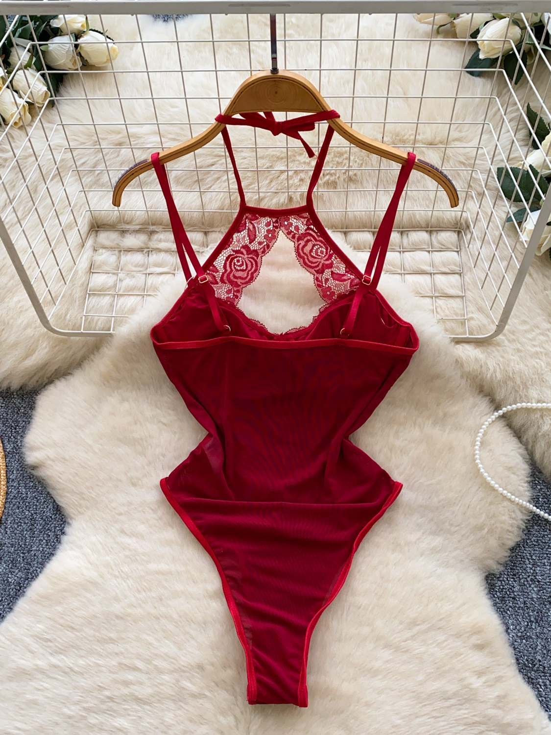 Foamlina Pakaian Tidur Wanita  - Lace Teddy Lingerie ulasan dan harga
