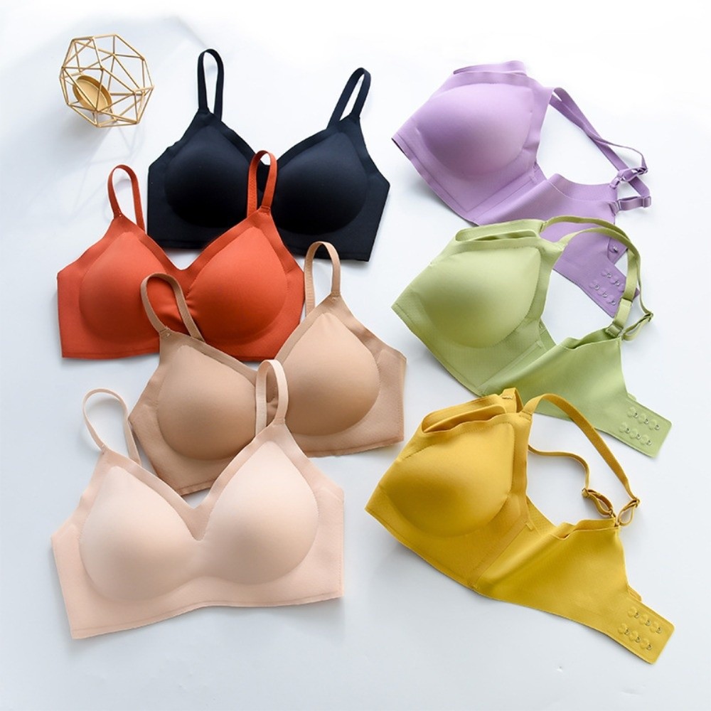 Bra Nirkabel Push Up, Penyangg - Bralette Wireless Soft ulasan dan harga